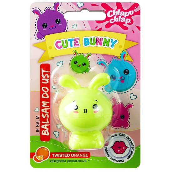 Cute Bunny Lip Balm Orange - Балзам за усни со вкус на портокал - 7 гр.