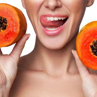 GLOW KISS-SCRUB & MASK PAPAYA - Пилинг и маска за усни со вкус на папаја 8ml