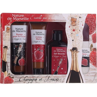 Nature De Marseille Champagne аnd Strawberries Cosmetic Set