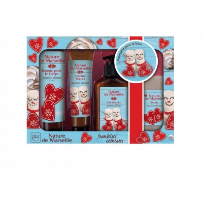 Nature De Marseille Raspberry Cream Body Cosmetics Set 