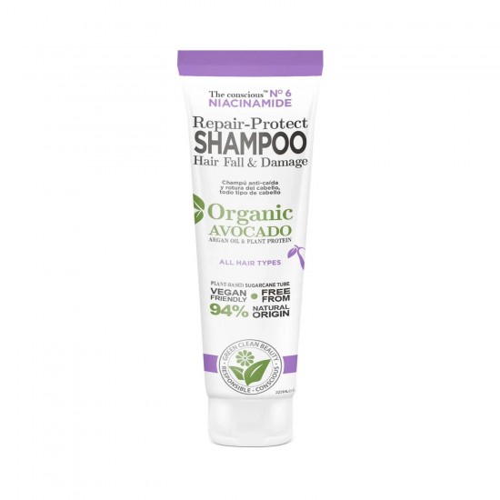 REPAIR - PROTECT SHAMPOO-HAIR FALL & DAMAGE - Шампон со ниацинамид и органско авокадо 225ml