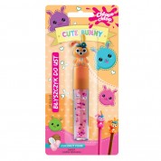 Cute Bunny Lip Gloss Rainbow Coconut - Сјај за усни со зајаче (украс за молив) со вкус на Кокос