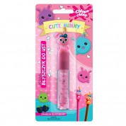 Cute Bunny Lip Gloss Rainbow Blackberry - Сјај за усни со зајаче (украс за молив) со вкус на Капини 7ml
